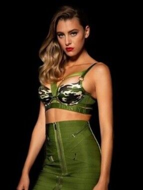 Honey Birdette Elvis Camo bra 34C